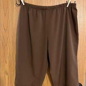 Pedal Pushers/Pants Size 4XL 100% Polyester Women’s Lightweight Asymmetrical Hem